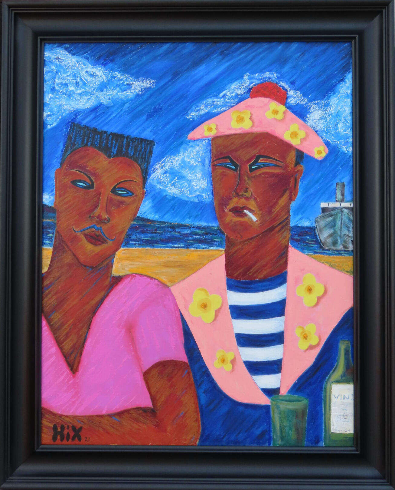 The Man In The Pink Hat - Sold